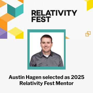 Austin Hagen selected as Relativity Fest 2025 Mentor